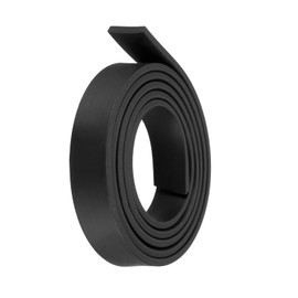 METALLIXITY Solid Rubber Strips (39.37"L x 0.59"W x 0.12"T) 1Pcs, Rubber Neoprene Sheet Rolls - for DIY Gasket Sealing Padding Reduce Vibration Mat, Black