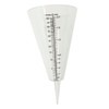 KONTONTY Rain Measuring Cup Cone Shaped Transparent Rain Gauge with