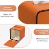 GORESE Square Tissue Box Cover for Kleenexs, PU Leather Tissue