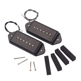 Alnicov P90 Black "Dog Ear Shape" Soapbar Single Coil Pickup For 6-String Gibson Electric Guitar