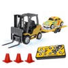 newcrave Mini RC Truck, 1:64 Scale RC Forklift Toy