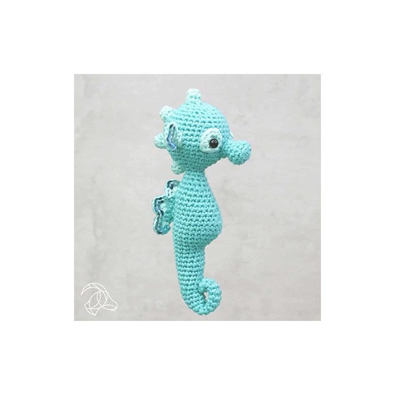 Hardicraft HC-40CK55 Molly the Seahorse Crochet Pack, Cotton, Sea Blue,
