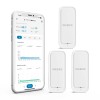 INKBIRD 3-Pack Indoor Outdoor Thermometer Hygrometer Bluetooth Refrigerator Data Record