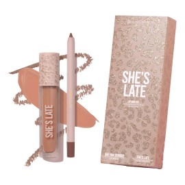 Lip Duo Set Labial Mate Liquido Delineador Beauty Creations®