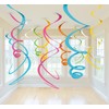AimtoHome Party Swirl Decorations, Hanging Swirl for Ceiling Decorations, Purple,
