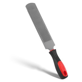 Hoof Rasp with Rubber Handle, 200 mm Double-Sided Carbon Steel Hoof Rasp for Horse, Goat, Cow, Donkey, Animal, Hoof, Blacksmith Tool