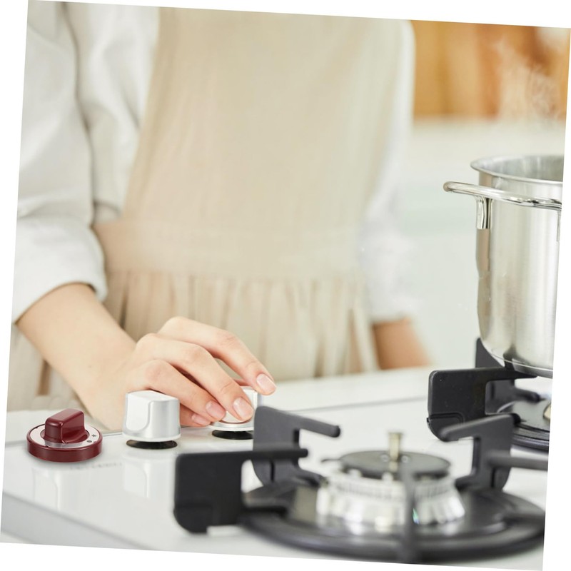Toddmomy Red High Temperature Resistant Gas Stove Knob Replacement 2.75
