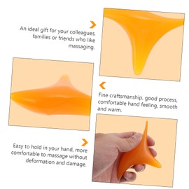 KOMBIUDA Foot Reflexology Massager Set 2 Pcs Acupressure Massage Sticks for Calf and Foot Relief Portable Beeswax Resin Massage Tools for Stress Relief and Muscle Relaxation