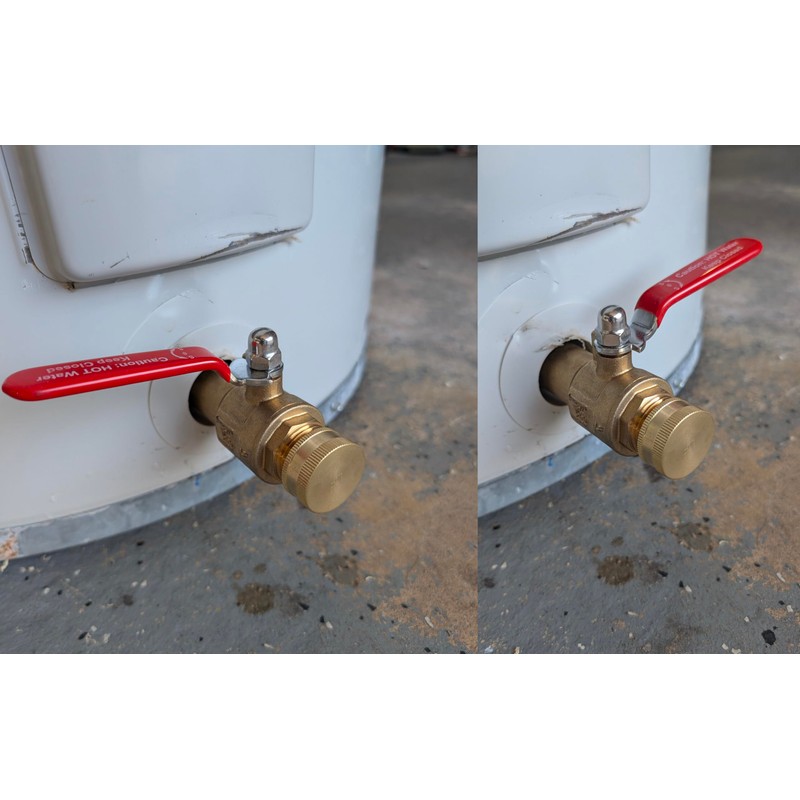 House Mods HMP012 Full Port Water Heater Straight Drain Valve(LF