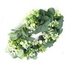 Home Hanging Artificial Plants Wreath Green Leaf Wreath Decoration for