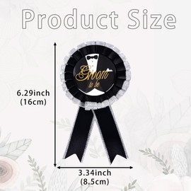 2 Pack Groom to Be and Bride to Be Decorations Tinplate Badge Bride to Be pin Wedding Buttons for Engagement Celebration Wedding Decorations