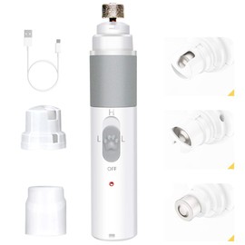 DAMGOO Pet Nail Grinder Electric Dog Nail File 2 Speeds Cat Claw Trimmer Quiet Portable Rechargeable for Dogs Cats Home Grooming