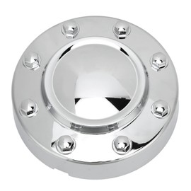 Yuecoom Front Center Hub Cap, Chrome Wheel Center Hub Cap, 68081010ab Dually Chrome Hub Caps Wheel Cover Chrome Front Center Hub Cap Wheel Cover for Dodge Ram 3500 2011‑2013 Replacement