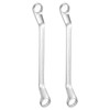 sourcing map 2pcs Offset Extra Long Box End Wrench 24