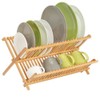 iDesign InterDesign Collapsible Bamboo Drying Natural Formbu Dish Rack