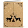 36 Recycled Eco Friendly Modern Brown Christmas Cards