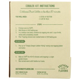 SOUTHERN CITY FLAVORS Apple Cobbler Filling, 27 OZ