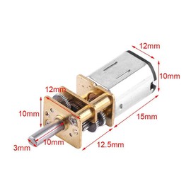 TOPINCN DC Gear Motor Reduction Motor 6V Gear Motor High Torque 1:1000 Gear Box for Toy Car Model 10/15/20RPM (6V 20RPM)
