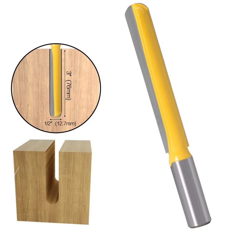 Bestgle 3pcs 1/2 Inch Shank Ball Nose Core Box Router