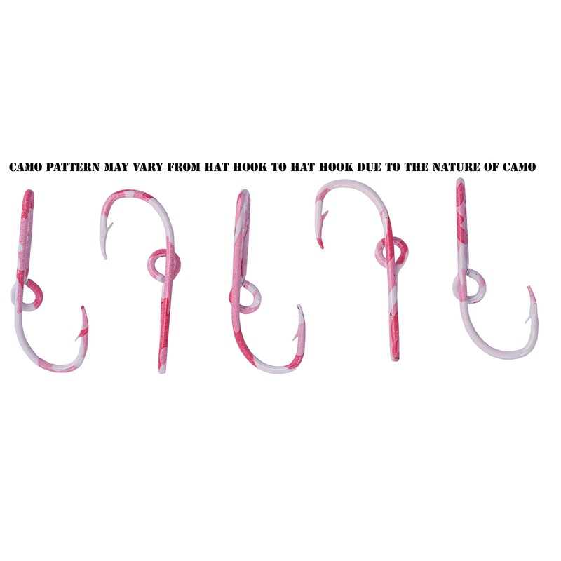 Two Eagle Claw Pink Camo Hat Hook Pin Fish Hook