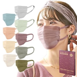 Iris Ohyama PN-BFC54MRG Non-Woven Mask, Beautiful Fit Mask, Regular Size, Pack of 54, Rose Gray