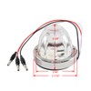 MGWILL Amber/Clear Watermelon Turn/Marker Light 18 LED Surface Mount Glass