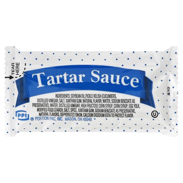 Portion Pack Tartar Sauce, 0.42-Ounce Single Serve Packages (Pack of 200)