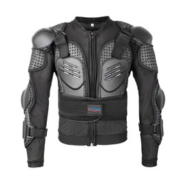 Kids Motorcycle Jacket,Children Youth Dirt Bike Gear,Motorcross Armor Protective Gear, Spine Back Eblow Protector for ATV Skateboard MTB Racing