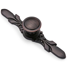 Aandxmok 20 Set Oil Rubbed Bronze Cabinet Knobs, Round, Retro, Vintage Style, Ambidextrous, Indoor Use, Brown