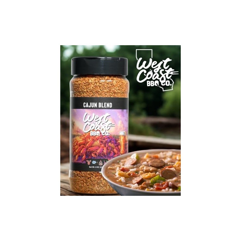 West Coast BBQ Co. Cajun Blend Seasoning, 8 oz