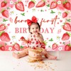 Avezano 7x5ft Berry First Birthday Backdrop Strawberry 1st Birthday Decorations