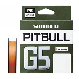 Shimano LD-M41U Pit Bull G5 Line, 109.4 yd (100 m), High-visibility Orange, No. 0.6