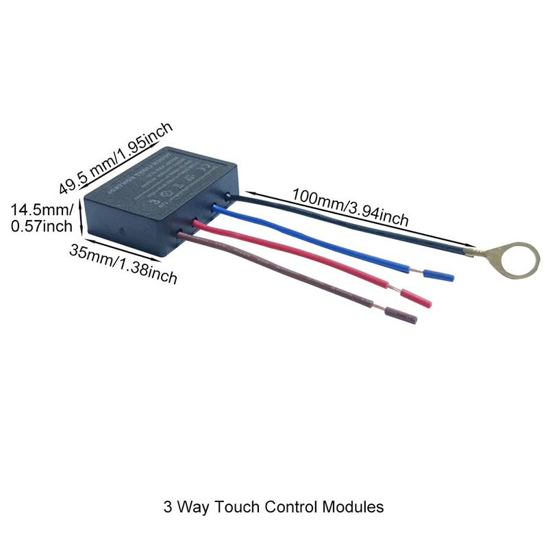 3-Way Touch Sensor Dimmer Switch, 2 Pack Desk Lamp Sensor