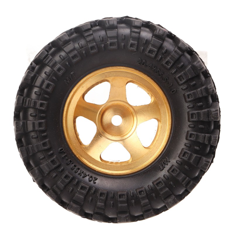 1 Inch RC Tires Brass Wheel Hub Rubber RC Car