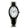Takeuchi Shoji Rapport 188232 Women's Oval Bangle Watch, Silver Slim