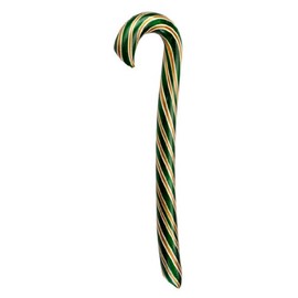Caramel Apple Candy Cane, Hammonds Handmade, 2 Oz Red/Green/Brown Stripe