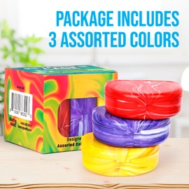 Blasting Health Marble Retainer Cases with Labels - Pack of 3 (colors may very)