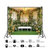 Wedding Backdrop for Ceremony Wedding Flowers Greenery Grass Photography Background