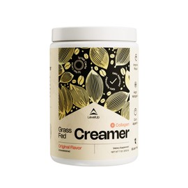 LevelUp Creamer, with Energizing MCT Oil and Collagen Peptides, Keto Coffee Creamer, Supports Natural Energy & Ketone Production - Original (Unsweetened) 7 oz
