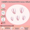 Woakess False Nail 1ml 24 Piezas U?as Postizas Cortas Largas