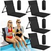 Karenhi 4 Pcs Foldable Pool Chairs Portable Poolside Chairs for