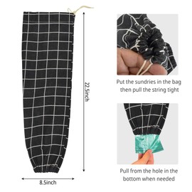 Plastic Bag Holder, Foldable Washable Grocery Bag Dispenser Recycling Shopping Bag Organizer Grocery Bag Storage Holder Carrier BagShopping Bag Holder Organizer and Dispenser for Home Kitchen