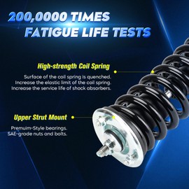 Front Strut Assembly & Sway Bar Links for 2005-2012 Nissan Pathfinder, Rear Shock Absorbers Replace 171103 4345056 8PCS