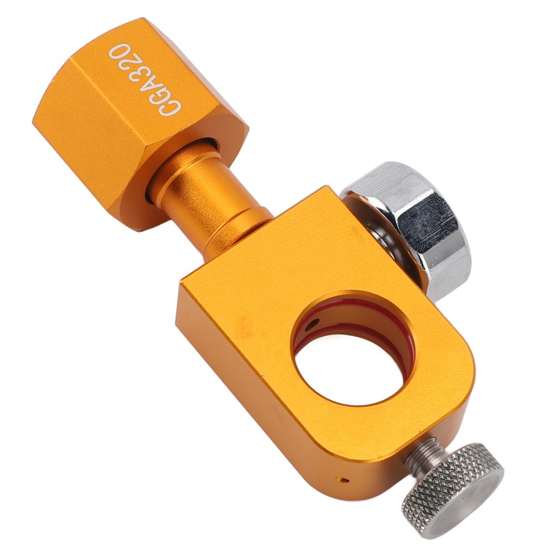CGA320 CO2 Refilling Adapter with Pressure Gauge Soda Refill Quick