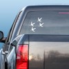 Express Yourself Products Four Turkey Tracks (Black - Large) Decal