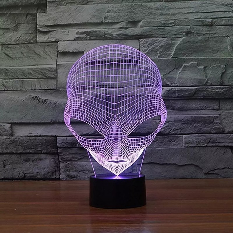 3D Lamp UFO Alien Optical Illusion Led Night Light 7