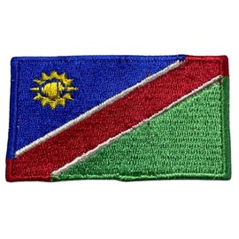 Bebuz Namibia Flag Patch Embroidered Iron On Sew On Patch Applique Fabric Repair Patches Tactical Military Patches - Emblem