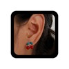 Yienate Trendy Simulation Cherry Dangle Earrings Tiny Red/White Cherry Earrings