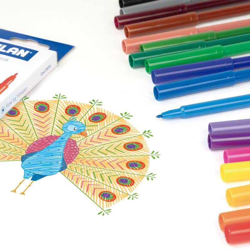 MILAN Box of 24 Fine Point Markers, 06F24