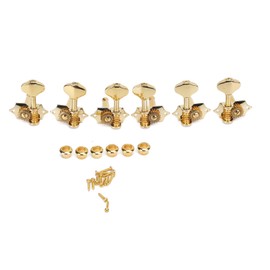6Pcs Guitar String Tuning Peg Metal Open Tuner Key Machine Head Set Kit for Acoustic ElectricGold